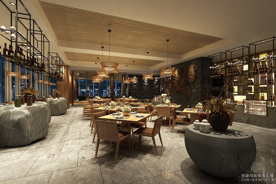 高檔酒店自助餐臺設計圖片