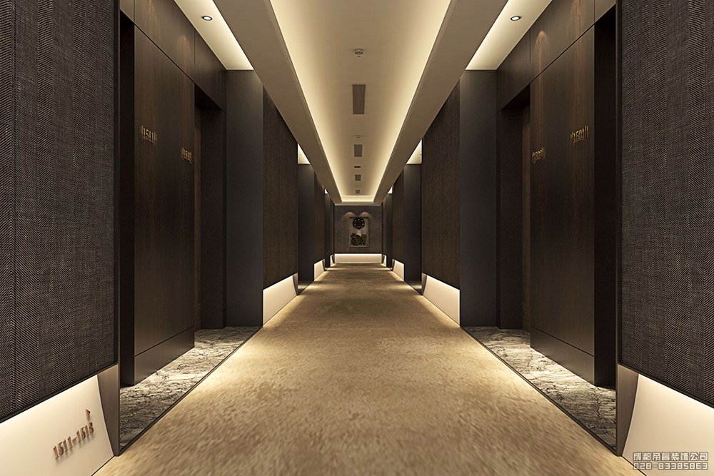 時(shí)尚酒店走廊過(guò)道設(shè)計(jì)效果圖
