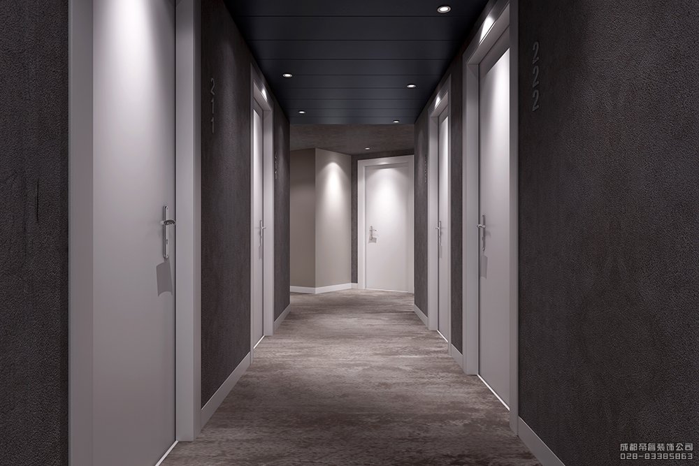 北歐風(fēng)酒店走廊設(shè)計(jì)效果圖