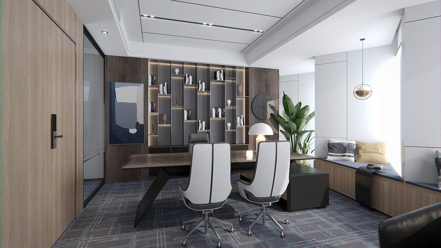 信息科技公司辦公室裝修設(shè)計圖片